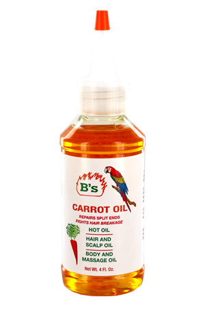 B'S ORGANIC CARROT OIL - 4 OZ